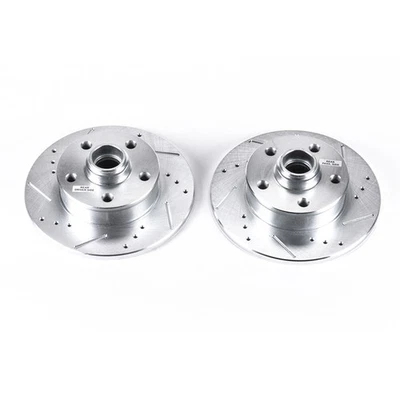 PowerStop Evolution Drilled And Slotted Rotors Pair Rear For Volkswagen Corrado - Image 1 of 3