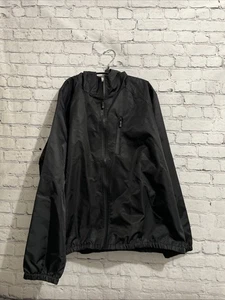 Chaqueta con capucha Coofandy para hombre talla XXL negra de nailon cortavientos - Imagen 1 de 11
