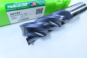 NEW 1" HELICAL HSV-M-41000 SOLID CARBIDE 30737 SQUARE APLUS 4 FLUTE END MILL - Picture 1 of 7