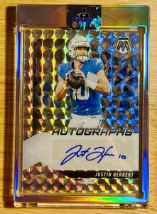 2025 Panini Mosaic Autographs Justin Herbert Prizm #AMC-JHT Los Angeles Chargers - Picture 1 of 4