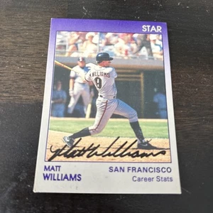 1990 Star Matt Williams #1 Career Stats Signed Card Autograph Auto NMMT Giants - Picture 1 of 2