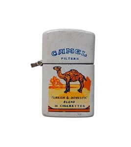 *HH* Mini Accendino Vintage Pubblicitario Sigarette Camel Filter Cigarettes - Foto 1 di 13