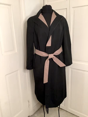 Vintage Etienne Aigner Trench Coat, Reversible tan/black, Sz 8P - Image 1 of 4