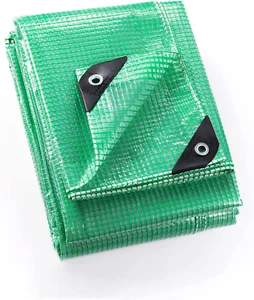 Clear Green Tarp Heavy Duty 10x10 Feet Waterproof for Greenhouse Outdoor Garden - Picture 1 of 12
