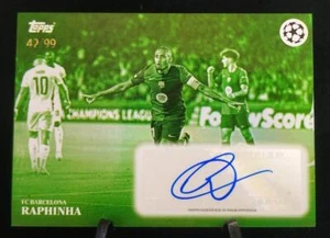2024-25 Topps Simplicidad UEFA Raphinha Auto /99 - Picture 1 of 3