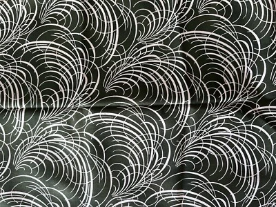 Green Dreamweaver Blenders Calligraphy /Jason Yenter /In The Beginning Fabric.  - Image 1 of 2