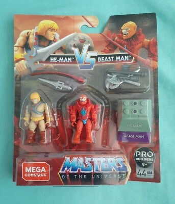 MEGA CONSTRUX - PRO SERIES - MASTERS OF THE UNIVERSE - HE-MAN Vs BEASTMAN NEW !! - Image 1 of 3