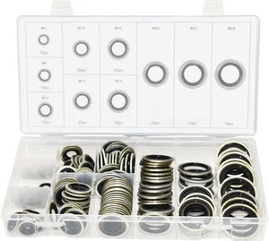Swordfish 32241 - 150pc Automotive Self-Centered Bonded Seal / Gasket Assortment - Picture 1 of 3