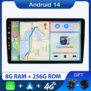 Radio de coche 9"" 8G+256G para AUDI A4 2000-2009 Android 14 GPS NAVEGACIÓN USB IPS Carplay - Imagen 1 de 14
