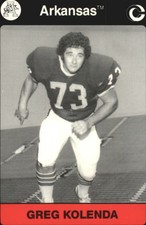 1991 Arkansas Collegiate Collection Multi-Sport Card #79 Greg Kolenda