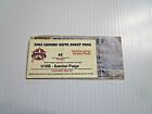 7/04/2002 Texas Rangers V Tampa Bay Ticket W/ Luxury Suite Pass Satchel Paige