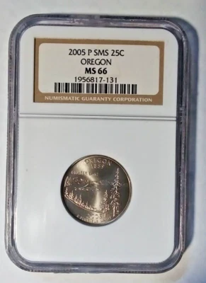 2005 P SMS Oregon State Quarter NGC MS 66 (Q-68) - Image 1 of 2