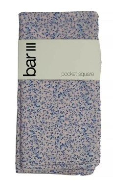 Bar III Hombre Bolsillo Cuadrado Púrpura Rosa Acuarela Floral Accesorio  Foto 1 de 4