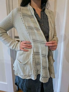 Anthropologie Angel of the North Knitted MINT Sweater Cardigan Long SIZE S(PRE-) - Picture 1 of 14