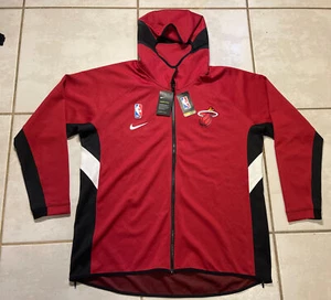 NWT NIKE THERMA FLEX Miami Heat NBA Hoodie Jacket Men's 2XL AV0817-608 - Picture 1 of 12