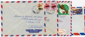 4 Airmail Stamp Covers Congo Nigeria Africa 1960-66 1976 Chicago IL Virginia - Picture 1 of 6