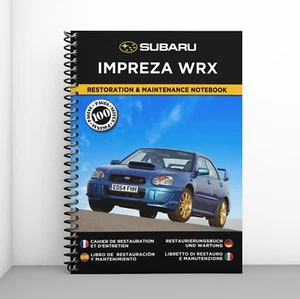 SUBARU IMPREZA WRX : Libretto Di Restauro E Manutenzione - CONSEGNA GRATUITA - Foto 1 di 8