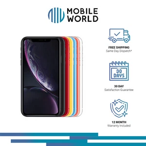 Apple iPhone XR 64GB 128GB 256GB Unlocked Smartphone - Excellent Refurbished - Picture 1 of 5