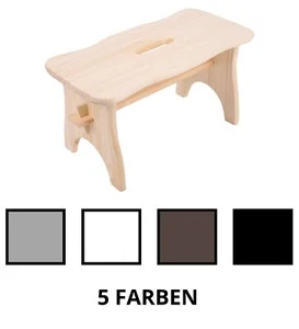 Creative Deco Holz Hocker | 39 x 18 x 21 cm | Tritthocker Holzbank | 5 Farben - Bild 1 von 36