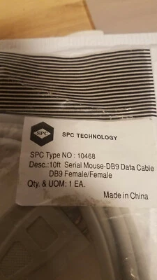 SPC Technology 10468 Serial Mouse-DB9 F/F  Data Cable 10' Cable  - Image 1 of 2