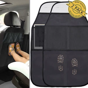2x Car Seat Back Anti-Kick Pad Universal Protector Cover Mat Storage Accessories - Picture 1 of 10