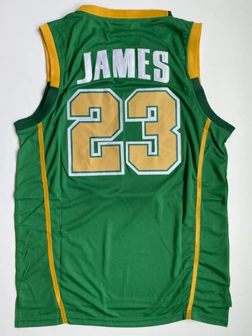 LeBron James #23 St Vincent St Mary Irish High School Jersey Men Size M Medium Cover