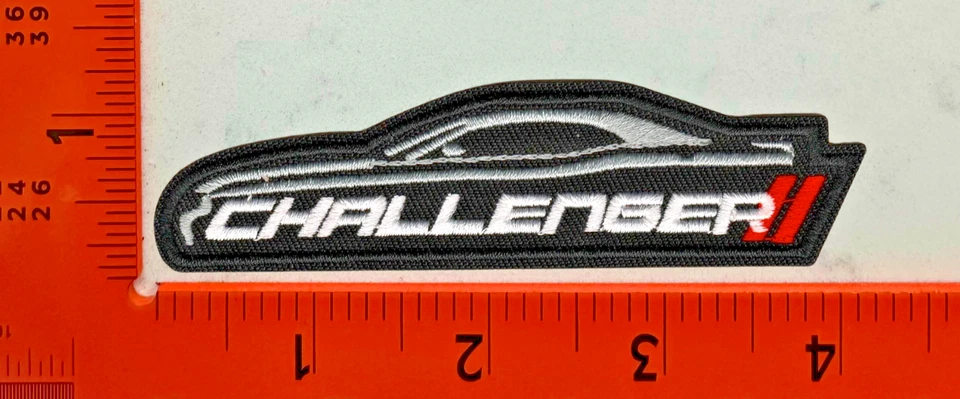 Dodge Challenger Embroidered Iron-On Patch – Muscle Car Emblem