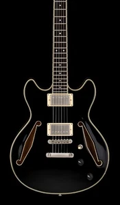 D'Angelico Excel Mini DC Tour - Solid Black #31667 (B-Stock) - Picture 1 of 8