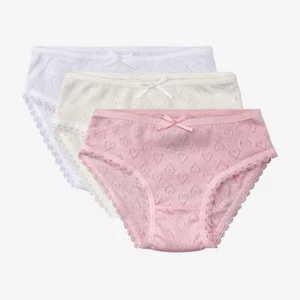 Girl Supersoft Cotton Pointelle Underwear Panties, 3-Pack - Picture 1 of 5