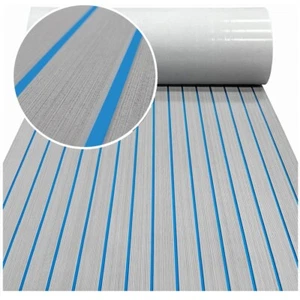 Non-Slip Boat Flooring Mat EVA Foam Faux Teak Decking Sheet for Yacht Jon Boat - Bild 1 von 21