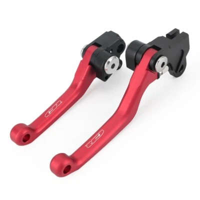 Palancas de embrague de freno pivote CNC de aluminio para HONDA CR125R CR250R CR500R CR80R LOGOTIPO Foto 1 de 4