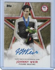 2018 TOPPS OLYMPICS CHAMPIONS JOHNNY WEIR GOLD AUTOGRAPH CARD 25/25  SKATING
