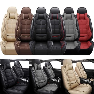 For Hyundai Elantra/Tucson/Sonata/Accent Car Seat Covers Full Set 5 Seat Leather Foto 1 de 4
