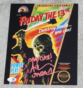 ARI LEHMAN "JASON 1" GAME OVER Signed NINTENDO cover 8x10 Photo + JSA WIT COA - Picture 1 of 1