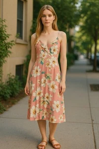 Dotti Summer Maxi Dress Size 12 #361# - Picture 1 of 6