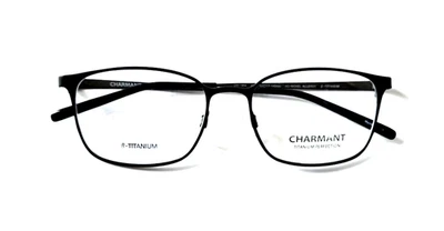 MARCOS DE GAFAS CHARMANT CH11454 BK NEGROS UNISEX AUTÉNTICOS BORDE COMPLETO 52-17-140 Foto 1 de 4