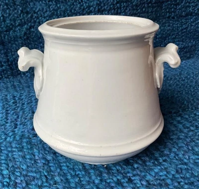 Antique T. & R. Boote White Ironstone “Union Shape” Sugar Bowl 5” - Image 1 of 4
