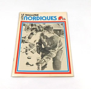 1973-74 Houston Aeros vs Quebec Nordiques WHA Hockey Program French - Picture 1 of 2