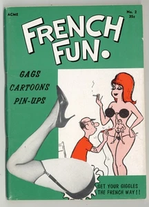 French Fun #2 Acme 1967 Cartoon Comics 100pgs Vintage Humor Digest Magazine  - Picture 1 of 2