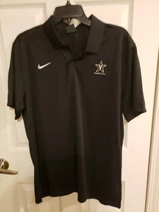 Polo Nike Dri Fit uomo grande nera Vanderbilt Commodores performance - Foto 1 di 3