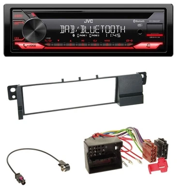 JVC CD DAB USB Bluetooth MP3 Autoradio für BMW 3er E46 (Quadlock) - Bild 1 von 4