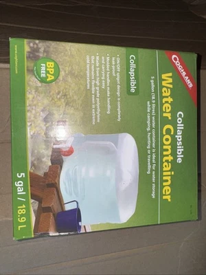 Coghlan's складной контейнер для воды, 5 галлонов кемпинг, спортивные команды, пикники - Изображение 1 из 3