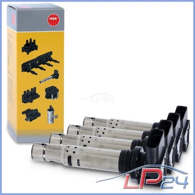 4X NGK BOBINE D'ALLUMAGE POUR VW GOLF 5 1K 1.4 1.6 6 5K AJ NEW BEETLE 9C 1Y 1.4 - Photo 1/4