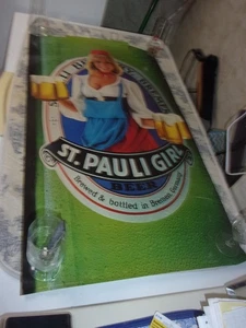 Vtg. 1980s Promotional St. Pauli Girl Beer Poster - Picture 1 of 11
