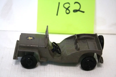 IDEAL Plastic Toy ARMY Military Jeep - Image 1 of 4