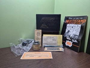 VTG Old Time Multistamp Printers SET w/ Original Manual & Accessories Read - Picture 1 of 24