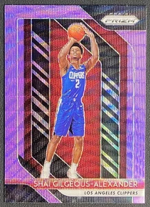 2018-19 Panini Prizm Shai Gilgeous-Alexander Rookie RC Purple Wave #184 - Bild 1 von 3