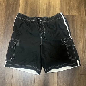 OP TARGET ATHLETIC SWIM SHORTS BOTTOM LINED TRUNKS SWIM SUIT GYM Size L - Picture 1 of 4