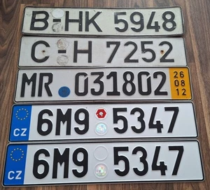 5 Alte Nummernschilder Set 4 - Bild 1 von 1