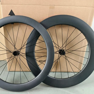 Juego de ruedas compatibles con accesorios de bicicleta de carretera de carbono 700C Foto 1 de 4